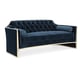 Night Sky Velvet Contemporary Sofa Set 4Pc w/ Tables The Cat's Meow by Caracole 