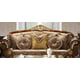 Homey Design HD-26 Victorian Sofa Loveseat  Chair  and Coffee table Set 4Pcs