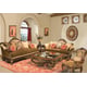 Luxury Silk Chenille Solid Wood Formal Sofa Set 5Pcs Benetti's Sicily Classic