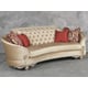 Luxury Silk Chenille Solid Wood Formal Sofa Set 3Pcs Benetti's Rosabela Classic