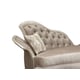 IVORY Pearl Chenille Silver Gold Chaise Lounge HD-90020 Classic Traditional