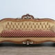 Royal Luxury Red & Gold EMPERADOR III Sofa Set 2Pcs EUROPEAN FURNITURE Classic