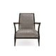 Menswear-inspired Grid Pattern Fabric Accent Chair LAID BACK by Caracole 