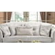 Pearl White Finish Wood Sofa Traditional Cosmos Furniture Juliana