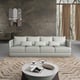 Italian Leather Grey-Chocolate Mansion Sofa GLAMOUR EUROPEAN FURNITURE Modern