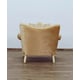 Luxury Gold & White Wood Trim FANTASIA Chair EUROPEAN FURNITURE Traditional