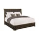 Dark Brown Velvet & Harvest Bronze Finish King Bed SAY GOOD NIGHT by Caracole 