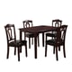 Cherry Finish Wood Dining Room Set 5Pcs Transitional Cosmos Furniture Bell