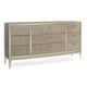 Soft Silver Leaf & Moonlit Sand Finish Dresser MADE TO SHINE by Caracole 