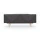 Warm Slate & Champagne Gold Finish Buffet OVER THE EDGE by Caracole 