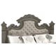 Gray Finish Wood Queen Panel Bed Transitional Cosmos Furniture Silvy