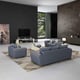 Gray Italian Leather CASTELLO Sofa EUROPEAN FURNITURE Contemporary Modern