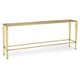 Glass Top & Brushed Majestic Gold Frame THE ARABESQUE CONSOLE by Caracole 