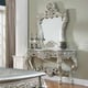 Belle Silver & Metallic Antique Gold Highlights Console Table & Mirror Homey Design HD-905S