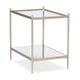 Glass Metal & Mirror Finish End Table PERFECTLY ADAPTABLE by Caracole 