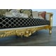 Imperial Luxury Black & Gold LUXOR Sofa EUROPEAN FURNITURE Solid Wood