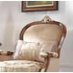 Mahoghany & Beige Finish Armchair Traditional Homey Design HD-8320