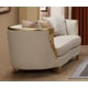 Modern Style Beige Sofa Set 3Pcs in Gold finish Cosmos Furniture Cora