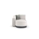 White Performance Fabric 3PC Sectional and Accent Chair Contemporary LA MODA by Caracole 