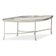 Tempered Glass Top W/ Encased Cast Leaf Coffee Table LEAF IT TO ME by Caracole 