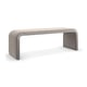Wood frame in Silver Driftwood Bench TRAVERSE by Caracole 