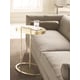 Metal Frame In Whisper of Gold End Table SPOT ON by Caracole 