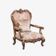 Luxury Gold & Parisian Bronze ROSELLA II Arm Chair EUROPEAN FURNITURE Classic
