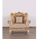 Luxury Beige & Gold FANTASIA Chair Set 2Pcs EUROPEAN FURNITURE Traditional Classic