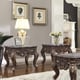 Luxury Cherry Walnut End Table Set 2Pcs HD-998C Homey Design Traditional