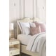 Cream Finish Upholstered Headboard King Poster Bed THE POST IS CLEAR by Caracole 