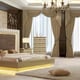Glam Belle Silver King Bedroom Set 5Pcs Contemporary Homey Design HD-918
