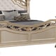 Gold Finish Queen Poster Bed Traditional Cosmos Furniture Valentina
