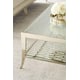 Metal Frame In Whisper of Gold Coffee Table PATTERN RECOGNITION by Caracole 