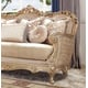 Champagne & Antique Gold Finish Sofa Traditional Homey Design HD-8925