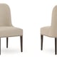 Fully Upholstered In Neutral Fabric STREAMLINE SIDE CHAIR Set 2Pcs  by Caracole 
