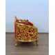 Classic  Red Gold Fabric 30013 BELLAGIO II Sofa Set 3 Pcs EUROPEAN FURNITURE 
