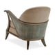 Shagreen-Style Embossed Leather Accent Chair CURTSY by Caracole 