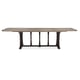 Ash Driftwood & Chocolate Bronze Traditional Dining Table DINNER CIRCUIT 96 by Caracole 