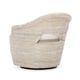 Nuanced Shades Fabric Swivel Chair LOOP ME IN by Caracole 