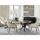 Satin Ebony & Gold Finish Extandable Dining Table DRAW ATTENTION by Caracole 