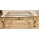 Luxury Gold Patina Carved Solid Wood Coffee Table FIAMMA Benetti's