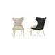 Chic Black & Ivory THE URBANE DINING SIDE CHAIR Set 2Pcs by Caracole 