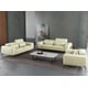 Off White Italian Leather CAVOUR Arm Chair EUROPEAN FURNITURE Contemporary 