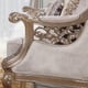 Antique Silver Gray Performance Satin Armchair Traditional Homey Design HD-20353