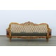 Royal Luxury Black Gold Fabric MAGGIOLINI Sofa EUROPEAN FURNITURE Carved Wood