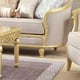 Luxury Metallic Gold Finish Sofa Modern Homey Design HD-710