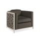 Rich Charcoal Finish Accent Chair Modern ICE BREAKER by Caracole 