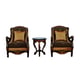 Imperial Luxury Black & Dark Gold RAFFAELLO Arm Chair EUROPEAN FURNITURE Classic