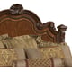 Traditional Medium Cherry Wood Eastern King Panel Bed HD-80001