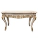 Vintage Console Table White Carved Wood HD-1469 Homey Design Traditional